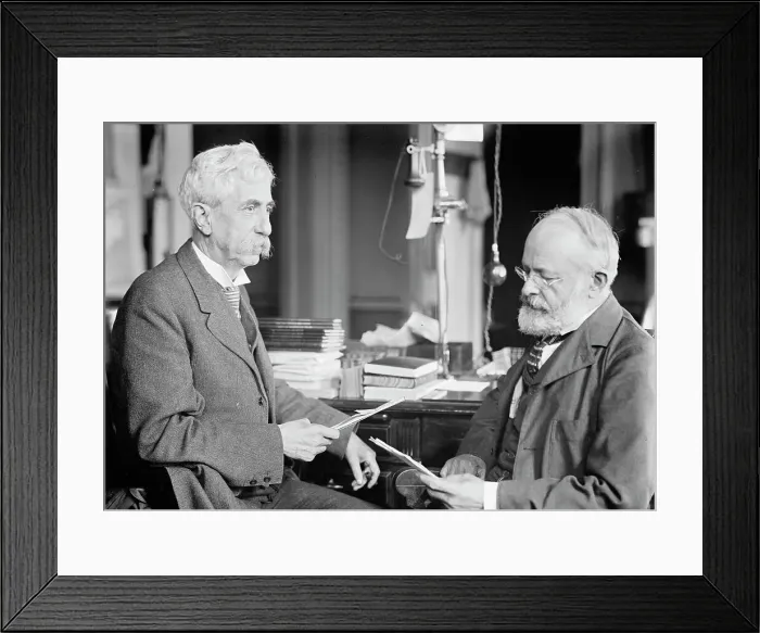 Framed Print : Brigadier General William Herbert Bixby with Col. William T. Rossell, 1914. Creator: Harris & Ewing. Brigadier General William Herbert Bixby with Col. William T. Rossell, 1914. Creator: Harris & Ewing Framed Print : Brigadier General William Herbert Bixby with Col. William T. Rossell, 1914. Creator: Harris & Ewing. Brigadier General William Herbert Bixby with Col. William T. Rossell, 1914. Creator: Harris & Ewing