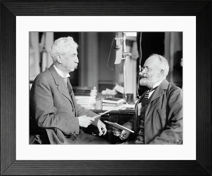 Framed Print : Brigadier General William Herbert Bixby with Col. William T. Rossell, 1914. Creator: Harris & Ewing. Brigadier General William Herbert Bixby with Col. William T. Rossell, 1914. Creator: Harris & Ewing Framed Print : Brigadier General William Herbert Bixby with Col. William T. Rossell, 1914. Creator: Harris & Ewing. Brigadier General William Herbert Bixby with Col. William T. Rossell, 1914. Creator: Harris & Ewing