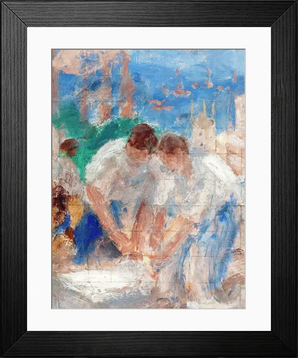 Framed Print : Mans work: Sketch for the boy's school in rue Kuss, 13th arrondissement of Paris, 1933. Creator: Jean Alfred Adler Framed Print : Mans work: Sketch for the boy's school in rue Kuss, 13th arrondissement of Paris, 1933. Creator: Jean Alfred Adler
