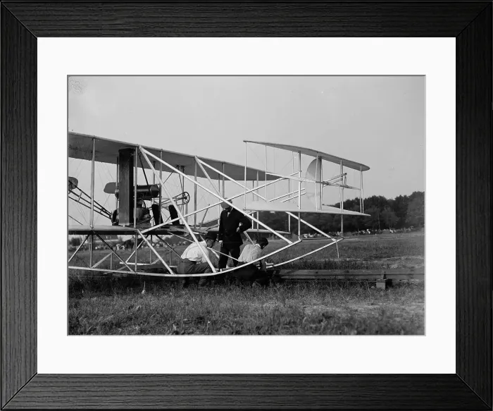 Framed Print : Wright Flights, Fort Myer, Va, July 1909 - First Army Flights; Wilbur And Orville Wright... Creator: Harris & Ewing. Wright Flights, Fort Myer, Va, July 1909 - First Army Flights; Wilbur And Orville Wright... Creator: Harris & Ewing Framed Print : Wright Flights, Fort Myer, Va, July 1909 - First Army Flights; Wilbur And Orville Wright... Creator: Harris & Ewing. Wright Flights, Fort Myer, Va, July 1909 - First Army Flights; Wilbur And Orville Wright... Creator: Harris & Ewing