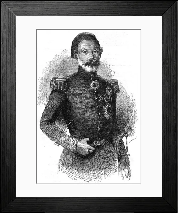 Framed Print : Omer Pacha - from a photograph by Mr. Robertson, of Constantinople, 1854. Creators: Unknown, Smyth Framed Print : Omer Pacha - from a photograph by Mr. Robertson, of Constantinople, 1854. Creators: Unknown, Smyth