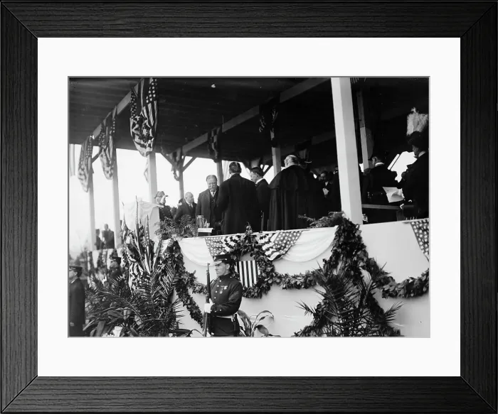 Framed Print : John Paul Jones - Dedication of Monument, 4 / 17 / 12 - Taft Entering Stand, 1912 April 17. Creator: Harris & Ewing. John Paul Jones - Dedication of Monument, 4 / 17 / 12 - Taft Entering Stand, 1912 April 17. Creator: Harris & Ewing Framed Print : John Paul Jones - Dedication of Monument, 4 / 17 / 12 - Taft Entering Stand, 1912 April 17. Creator: Harris & Ewing. John Paul Jones - Dedication of Monument, 4 / 17 / 12 - Taft Entering Stand, 1912 April 17. Creator: Harris & Ewing