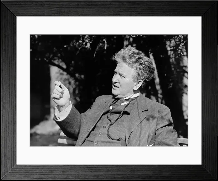 Framed Print : Robert M. Lafollette [sic], Rep. from Wisconsin, 1911. Creator: Harris & Ewing. Robert M. Lafollette [sic], Rep. from Wisconsin, 1911. Creator: Harris & Ewing