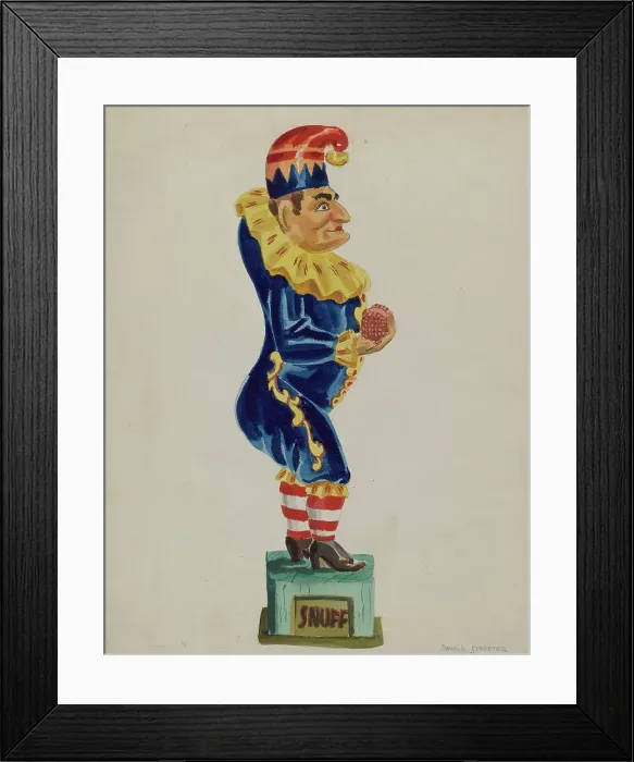 Framed Print : Cigar Store Figure, c. 1936. Creator: Donald Streeter Framed Print : Cigar Store Figure, c. 1936. Creator: Donald Streeter