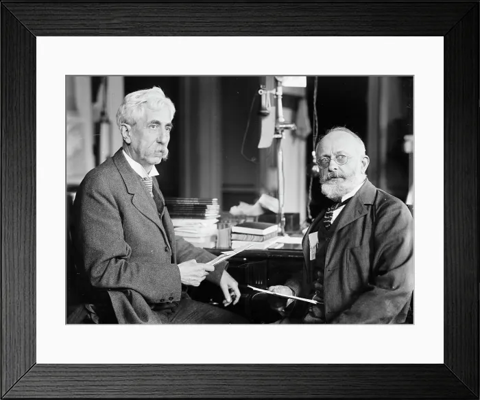 Framed Print : Brigadier General William Herbert Bixby with Col. William T. Rossell, 1914. Creator: Harris & Ewing. Brigadier General William Herbert Bixby with Col. William T. Rossell, 1914. Creator: Harris & Ewing Framed Print : Brigadier General William Herbert Bixby with Col. William T. Rossell, 1914. Creator: Harris & Ewing. Brigadier General William Herbert Bixby with Col. William T. Rossell, 1914. Creator: Harris & Ewing