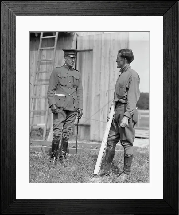 Framed Print : Wright Flights, Fort Myer, Va, July 1909 - First Army Flights; Lt. Frank Lahm And Lt. Fonlois. Creator: Harris & Ewing. Wright Flights, Fort Myer, Va, July 1909 - First Army Flights; Lt. Frank Lahm And Lt. Fonlois. Creator: Harris & Ewing Framed Print : Wright Flights, Fort Myer, Va, July 1909 - First Army Flights; Lt. Frank Lahm And Lt. Fonlois. Creator: Harris & Ewing. Wright Flights, Fort Myer, Va, July 1909 - First Army Flights; Lt. Frank Lahm And Lt. Fonlois. Creator: Harris & Ewing