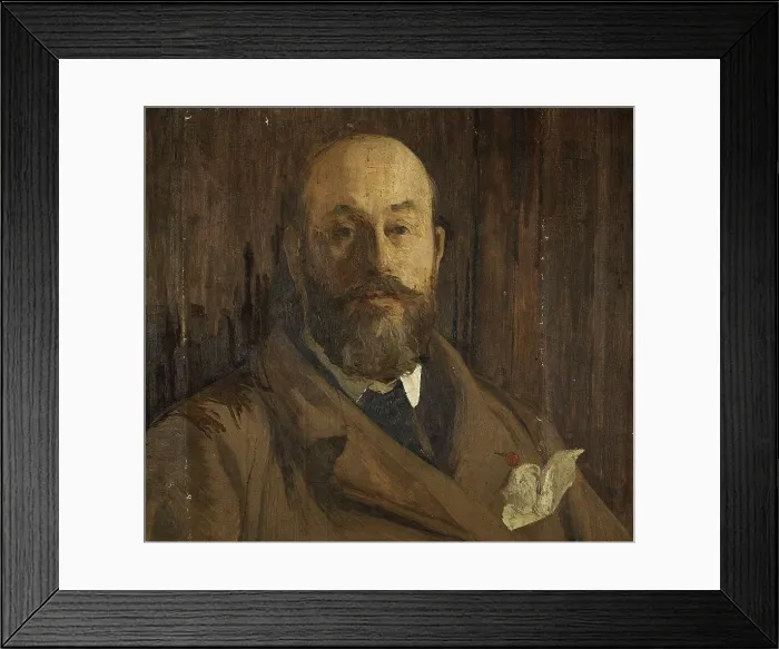 Framed Print : Portrait of Paul Albert Besnard (fragment), c1896. Creator: Edmond Francois Aman-Jean Framed Print : Portrait of Paul Albert Besnard (fragment), c1896. Creator: Edmond Francois Aman-Jean