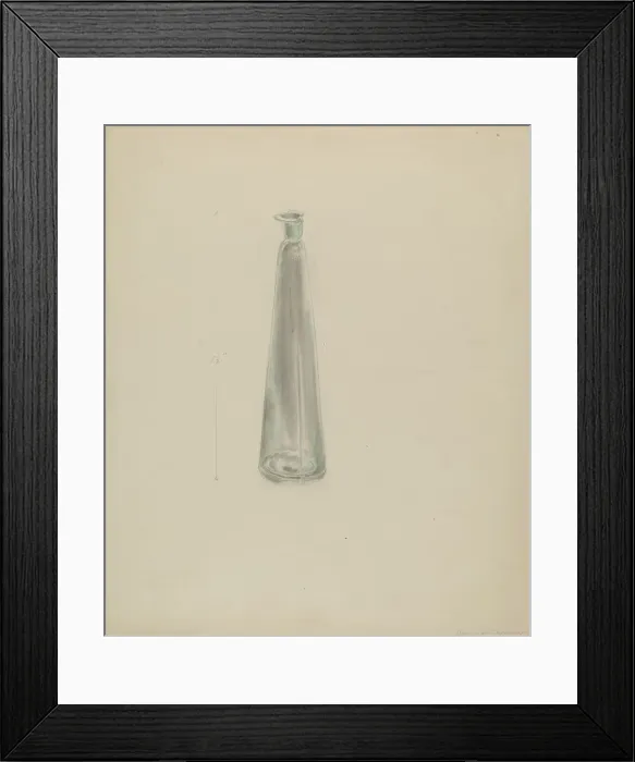 Framed Print : Medicine Bottle, c. 1936. Creator: Donald Streeter Framed Print : Medicine Bottle, c. 1936. Creator: Donald Streeter