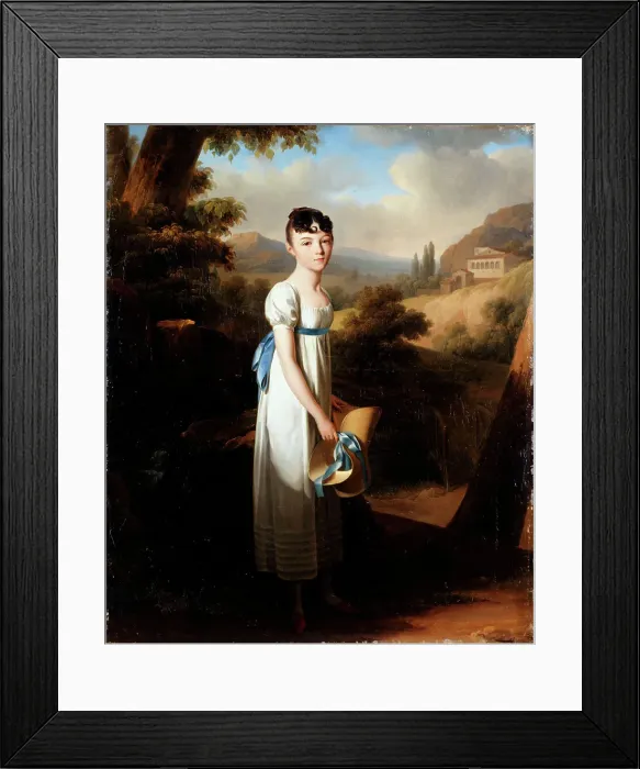 Framed Print : Portrait de Mademoiselle Athénaïs d'Albenas, 1807. Creator: Louis Leopold Boilly Framed Print : Portrait de Mademoiselle Athénaïs d'Albenas, 1807. Creator: Louis Leopold Boilly