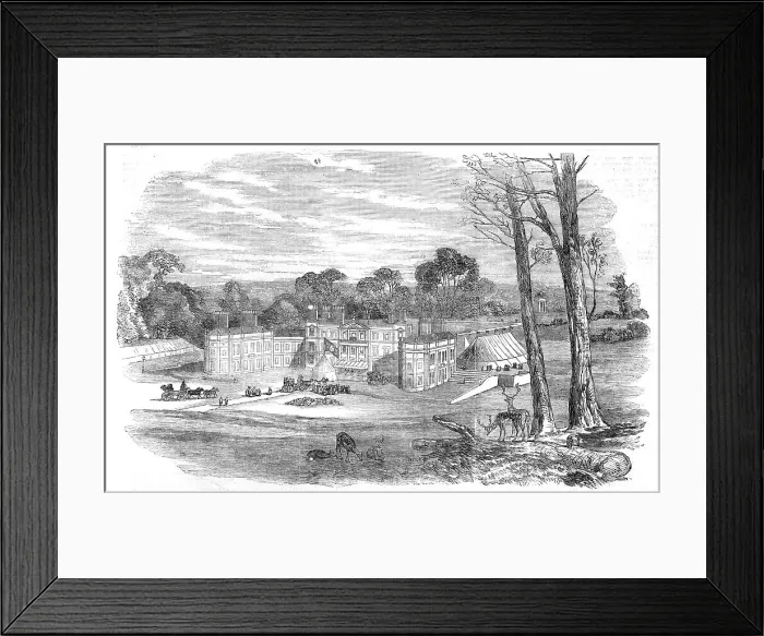 Framed Print : Hawkstone House, the seat of Viscount Hill, 1854. Creator: Unknown Framed Print : Hawkstone House, the seat of Viscount Hill, 1854. Creator: Unknown