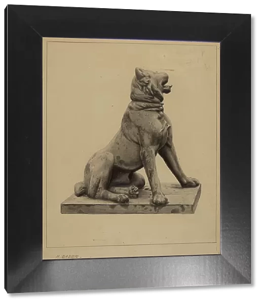 Cast Lead Dog, c. 1939. Creator: Herman Bader