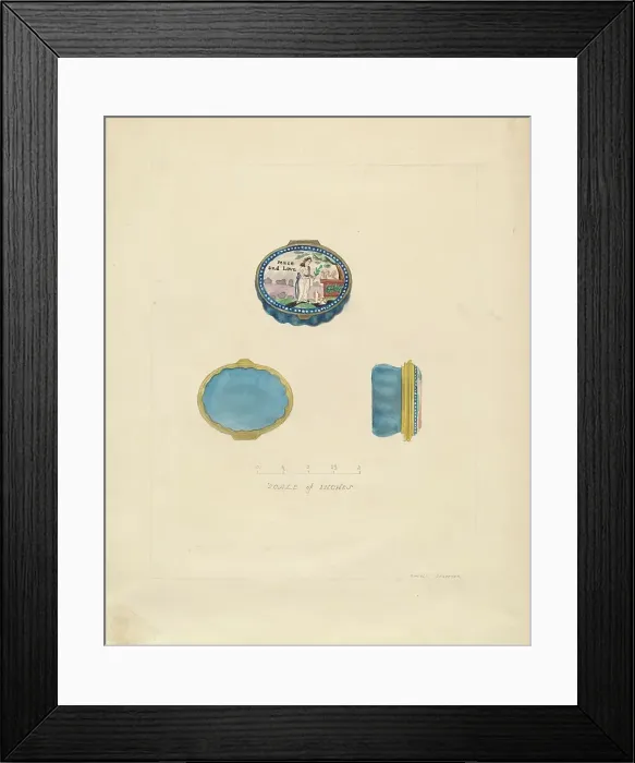 Framed Print : Snuff Box, 1935 / 1942. Creator: Donald Streeter Framed Print : Snuff Box, 1935 / 1942. Creator: Donald Streeter