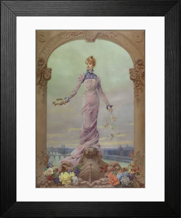 Framed Print : Allegory of the city of Paris, 1901. Creator: Louise Abbema