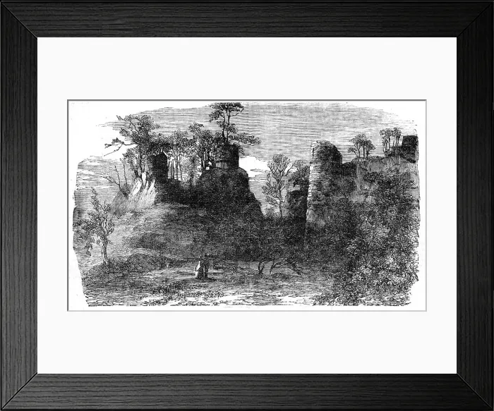 Framed Print : The Red Castle, at Hawkstone Park, 1854. Creator: Unknown. The Red Castle, at Hawkstone Park, 1854. Creator: Unknown Framed Print : The Red Castle, at Hawkstone Park, 1854. Creator: Unknown. The Red Castle, at Hawkstone Park, 1854. Creator: Unknown