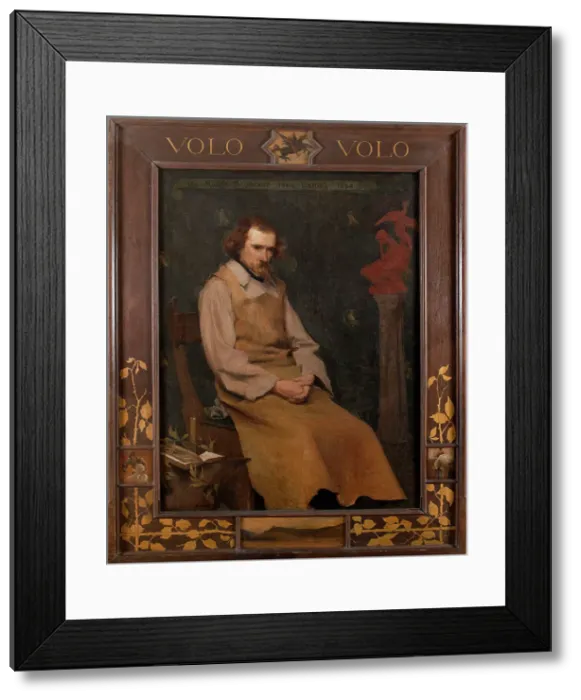 Framed Print : Portrait of the sculptor Jean Dampt, 1894. Creator: Edmond Francois Aman-Jean Framed Print : Portrait of the sculptor Jean Dampt, 1894. Creator: Edmond Francois Aman-Jean