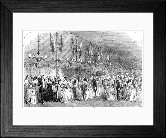 Framed Print : Ball at Hawkstone, to Commemorate the Majority of Hon. Rowland Clegg Hill, 1854. Creator: Unknown Framed Print : Ball at Hawkstone, to Commemorate the Majority of Hon. Rowland Clegg Hill, 1854. Creator: Unknown