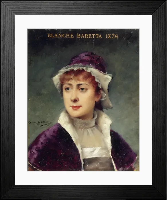 Framed Print : Portrait of Blanche Baretta (1855-1939), member of the Comédie-Française, 1883. Creator: Louise Abbema Framed Print : Portrait of Blanche Baretta (1855-1939), member of the Comédie-Française, 1883. Creator: Louise Abbema