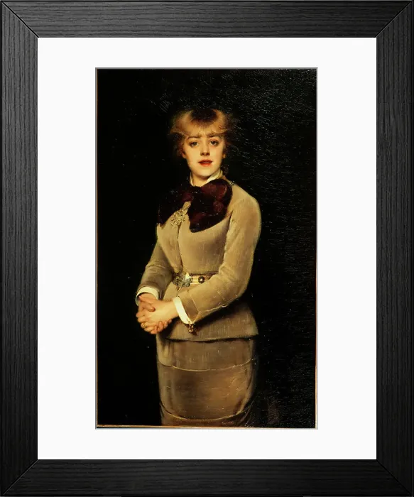 Framed Print : Portrait of Jeanne Samary (1857-1890), member of the Comédie-Française, c1879. Creator: Louise Abbema Framed Print : Portrait of Jeanne Samary (1857-1890), member of the Comédie-Française, c1879. Creator: Louise Abbema