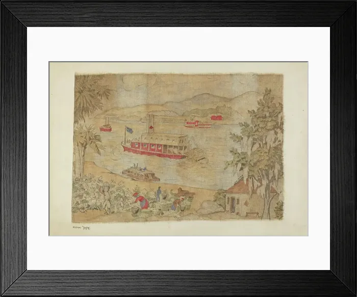 Framed Print : Printed Cotton, c. 1939. Creator: Michael Trekur Framed Print : Printed Cotton, c. 1939. Creator: Michael Trekur