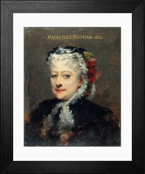 Framed Print : Portrait of Madeleine Brohant (1833-1900), member of the Comédie-Française, c1885. Creator: Louise Abbema Framed Print : Portrait of Madeleine Brohant (1833-1900), member of the Comédie-Française, c1885. Creator: Louise Abbema