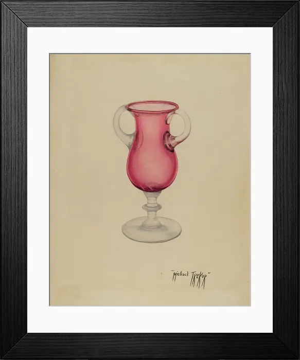 Framed Print : Vase, c. 1940. Creator: Michael Trekur Framed Print : Vase, c. 1940. Creator: Michael Trekur