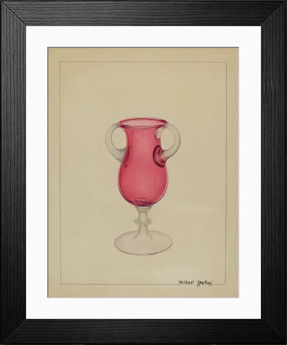 Framed Print : Vase, c. 1936. Creator: Michael Trekur Framed Print : Vase, c. 1936. Creator: Michael Trekur