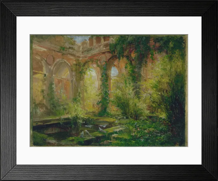 Framed Print : Ruins of the Court of Audit: entertainment room, c1875. Creator: Jean Baptiste Edmond Allouard Framed Print : Ruins of the Court of Audit: entertainment room, c1875. Creator: Jean Baptiste Edmond Allouard