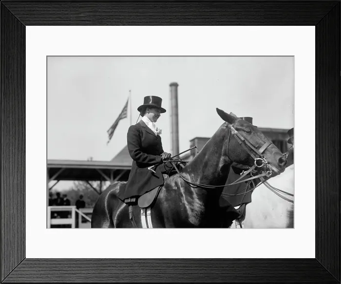 Framed Print : Elkins, Katharine; Mrs. William F. Hitt - Horse Show, 1912. Creator: Harris & Ewing. Elkins, Katharine; Mrs. William F. Hitt - Horse Show, 1912. Creator: Harris & Ewing Framed Print : Elkins, Katharine; Mrs. William F. Hitt - Horse Show, 1912. Creator: Harris & Ewing. Elkins, Katharine; Mrs. William F. Hitt - Horse Show, 1912. Creator: Harris & Ewing