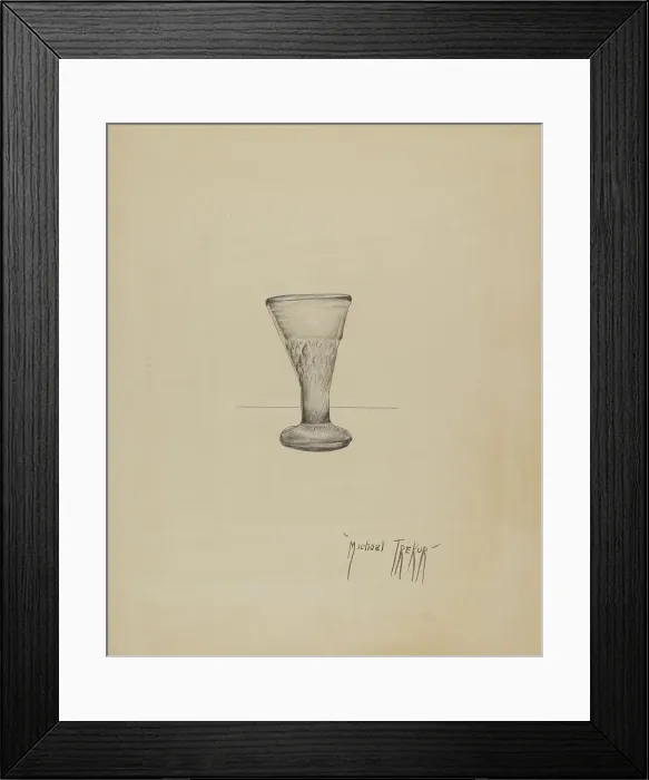 Framed Print : Liqueur Glass, c. 1936. Creator: Michael Trekur Framed Print : Liqueur Glass, c. 1936. Creator: Michael Trekur