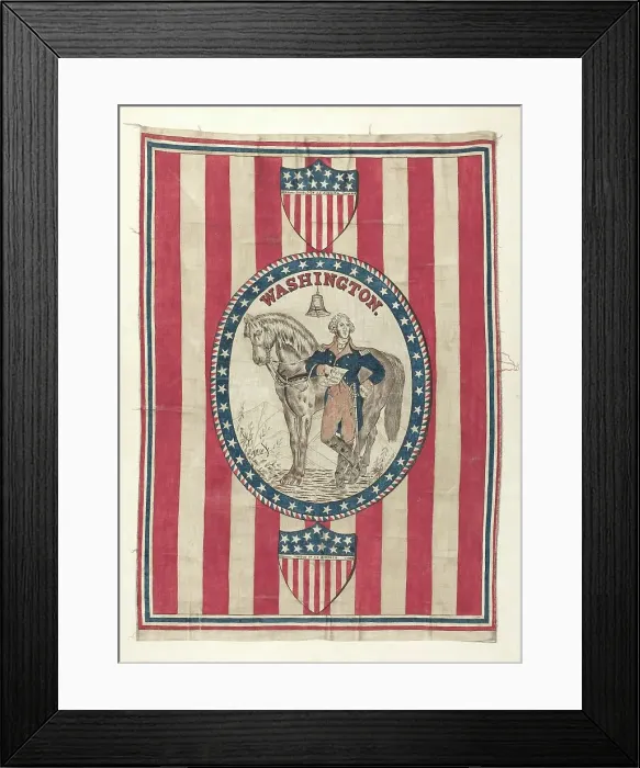 Framed Print : George Washington Banner, c. 1939. Creator: Michael Trekur Framed Print : George Washington Banner, c. 1939. Creator: Michael Trekur