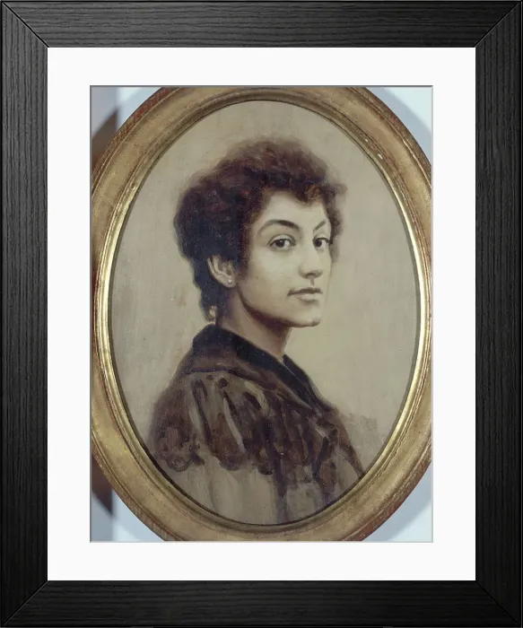 Framed Print : Portrait of Gabrielle Sand-Palazzi, c1886. Creator: Unknown Framed Print : Portrait of Gabrielle Sand-Palazzi, c1886. Creator: Unknown
