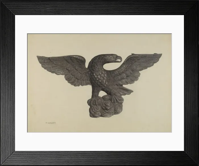 Framed Print : Eagle, c. 1939. Creator: Herman Bader Framed Print : Eagle, c. 1939. Creator: Herman Bader
