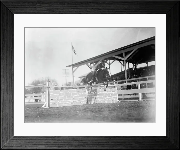 Framed Print : Horse Shows - Melvin Hazen Jumping, 1912. Creator: Harris & Ewing. Horse Shows - Melvin Hazen Jumping, 1912. Creator: Harris & Ewing Framed Print : Horse Shows - Melvin Hazen Jumping, 1912. Creator: Harris & Ewing. Horse Shows - Melvin Hazen Jumping, 1912. Creator: Harris & Ewing