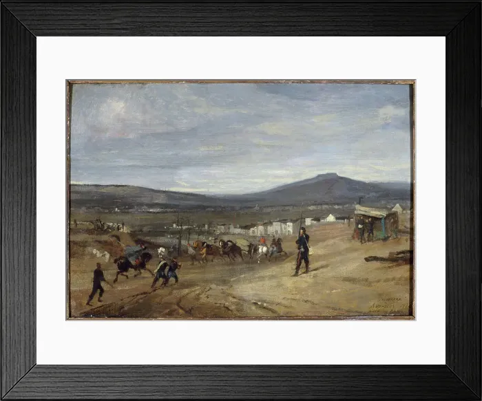 Framed Print : Vaugirard during the siege of Paris, 1870. Creator: Clement-Auguste Andrieux Framed Print : Vaugirard during the siege of Paris, 1870. Creator: Clement-Auguste Andrieux