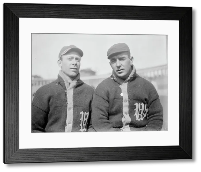 Framed Print : Bob Groom, Frank Laporte, Washington Al, at University of Virginia, Charlottesville... c1912-1913. Creator: Harris & Ewing. Bob Groom, Frank Laporte, Washington Al, at University of Virginia, Charlottesville... c1912-1913 Framed Print : Bob Groom, Frank Laporte, Washington Al, at University of Virginia, Charlottesville... c1912-1913. Creator: Harris & Ewing. Bob Groom, Frank Laporte, Washington Al, at University of Virginia, Charlottesville... c1912-1913