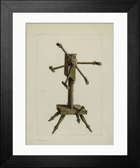 Framed Print : Winding Wheel, c. 1937. Creator: Florence Truelson Framed Print : Winding Wheel, c. 1937. Creator: Florence Truelson