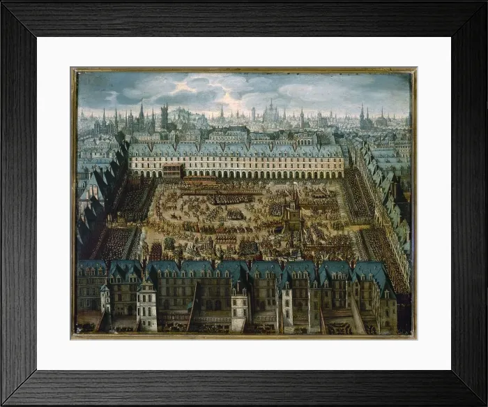 Framed Print : Story of the Knights of Glory, a large carousel in Place Royale... from April 5 to 7, 1612. Creator: Unknown. Story of the Knights of Glory, a large carousel in Place Royale... from April 5 to 7, 1612. Creator: Unknown Framed Print : Story of the Knights of Glory, a large carousel in Place Royale... from April 5 to 7, 1612. Creator: Unknown. Story of the Knights of Glory, a large carousel in Place Royale... from April 5 to 7, 1612. Creator: Unknown
