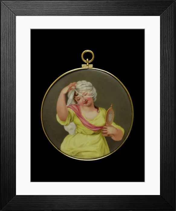 Framed Print : Portrait of a young woman, between 1790 and 1810. Creator: Unknown Framed Print : Portrait of a young woman, between 1790 and 1810. Creator: Unknown