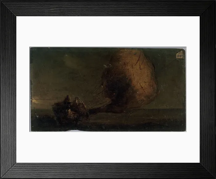 Framed Print : Aerostat falling, c1860. Creator: Unknown Framed Print : Aerostat falling, c1860. Creator: Unknown