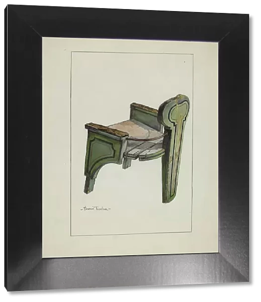 Sleigh Chair, c. 1937. Creator: Florence Truelson