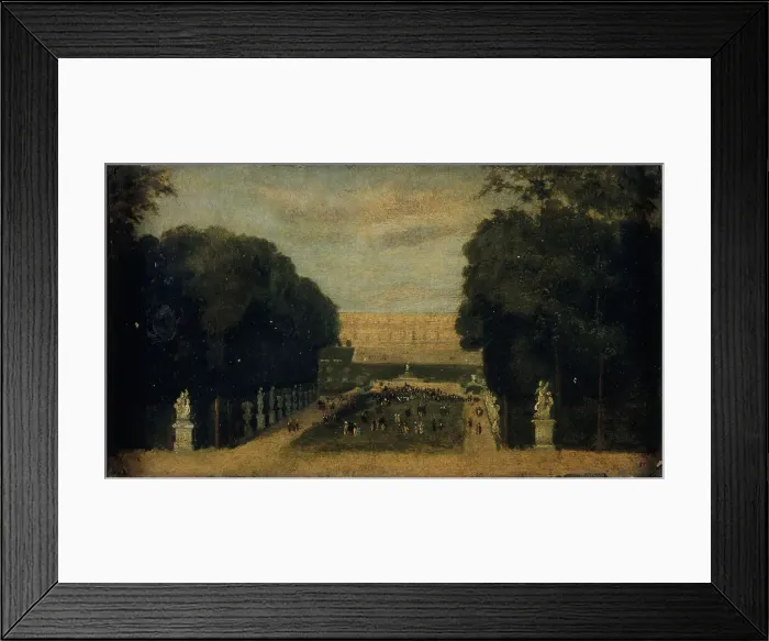 Framed Print : Allee du Carpet-Vert, in Versailles, c1860. Creator: Unknown