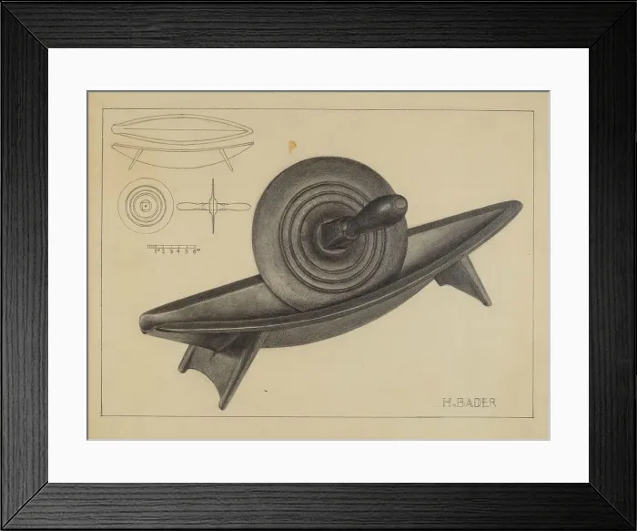 Framed Print : Coffee Grinder, c. 1936. Creator: Herman Bader Framed Print : Coffee Grinder, c. 1936. Creator: Herman Bader