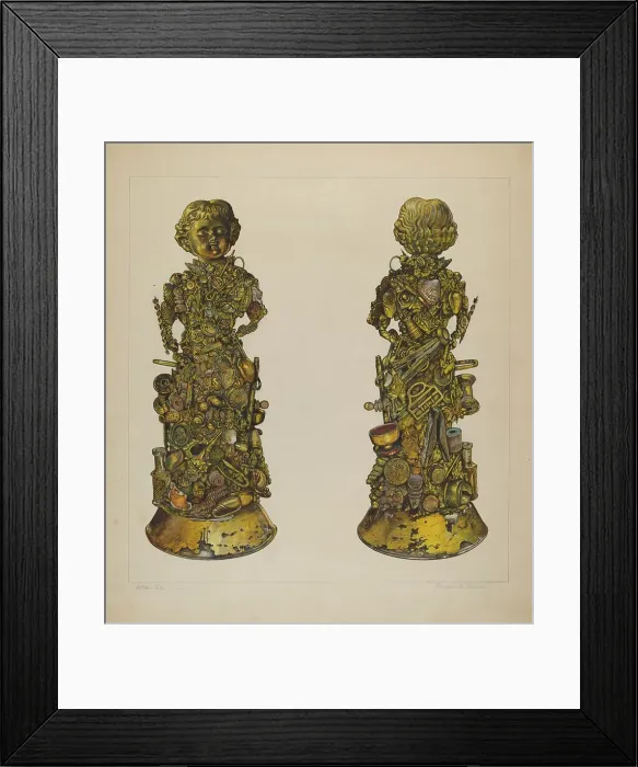 Framed Print : Figure, 1935 / 1942. Creator: Florence Truelson Framed Print : Figure, 1935 / 1942. Creator: Florence Truelson