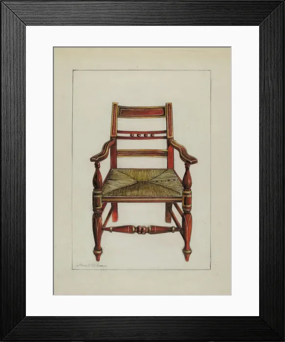 Framed Print : Chair, c. 1937. Creator: Florence Truelson Framed Print : Chair, c. 1937. Creator: Florence Truelson