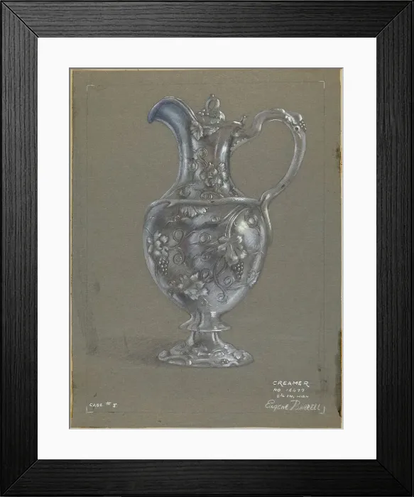 Framed Print : Silver Creamer, c. 1936. Creator: Eugene Barrell Framed Print : Silver Creamer, c. 1936. Creator: Eugene Barrell