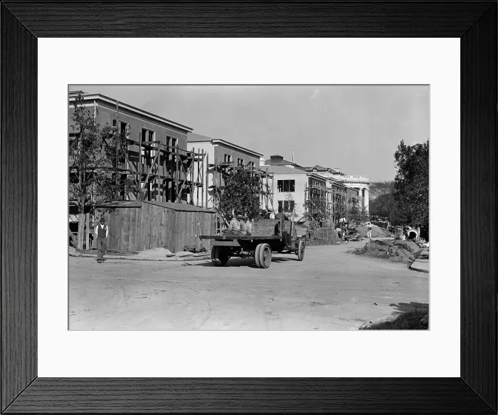 Framed Print : Council of National Defense Headquarters Under Construction, 1917. Creator: Harris & Ewing. Council of National Defense Headquarters Under Construction, 1917. Creator: Harris & Ewing Framed Print : Council of National Defense Headquarters Under Construction, 1917. Creator: Harris & Ewing. Council of National Defense Headquarters Under Construction, 1917. Creator: Harris & Ewing