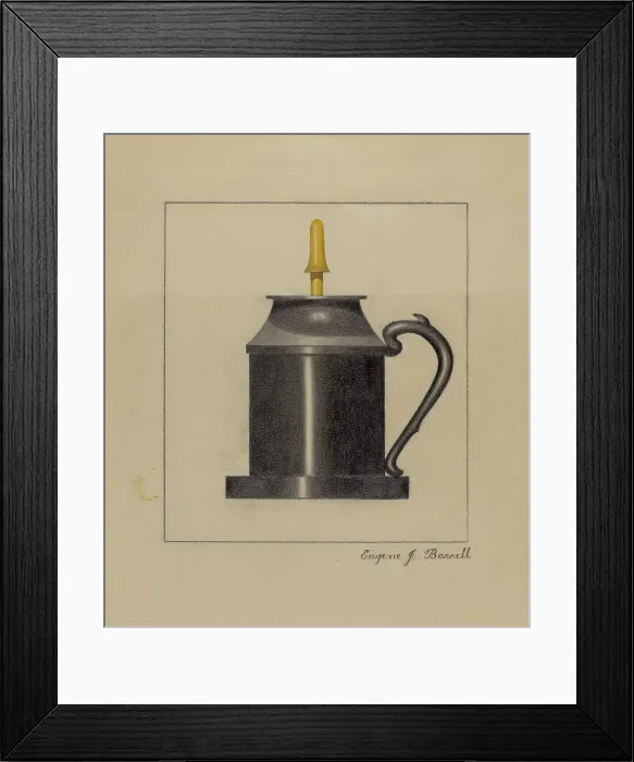 Framed Print : Lamp, c. 1936. Creator: Eugene Barrell Framed Print : Lamp, c. 1936. Creator: Eugene Barrell