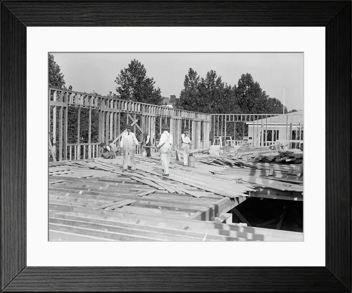 Framed Print : Council of National Defense Headquarters Under Construction, 1917. Creator: Harris & Ewing. Council of National Defense Headquarters Under Construction, 1917. Creator: Harris & Ewing Framed Print : Council of National Defense Headquarters Under Construction, 1917. Creator: Harris & Ewing. Council of National Defense Headquarters Under Construction, 1917. Creator: Harris & Ewing