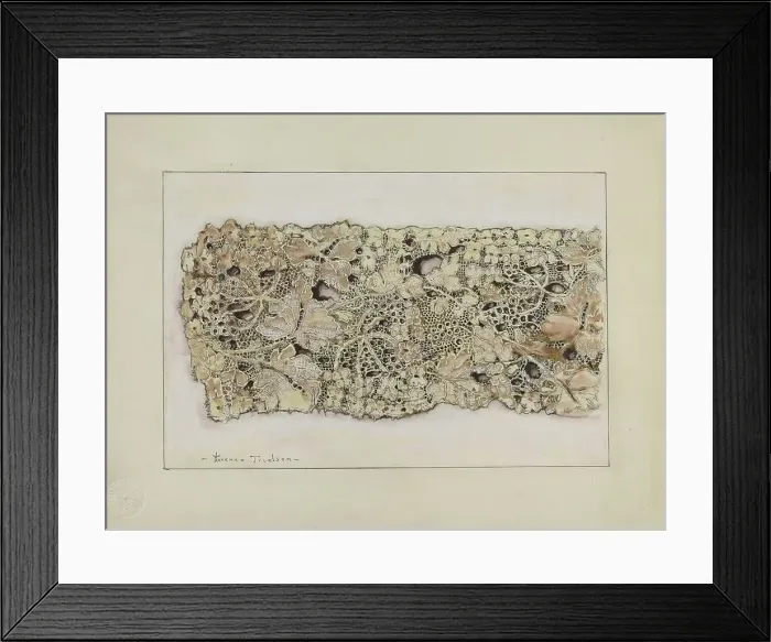 Framed Print : Silk Lace, c. 1937. Creator: Florence Truelson Framed Print : Silk Lace, c. 1937. Creator: Florence Truelson