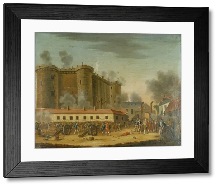 Framed Print : Storming of the Bastille. Arrest of M. de Launay, July 14, 1789. Creator: Unknown Framed Print : Storming of the Bastille. Arrest of M. de Launay, July 14, 1789. Creator: Unknown